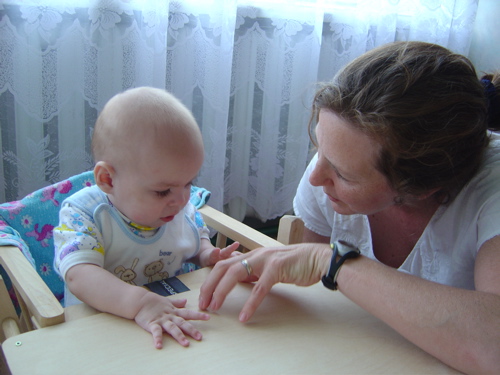 The first day we met Luke in the orphanage. Stavropol, Russia.