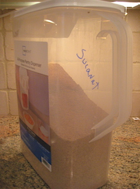 Sugar (This is sucanat I use that I buy in bulk)