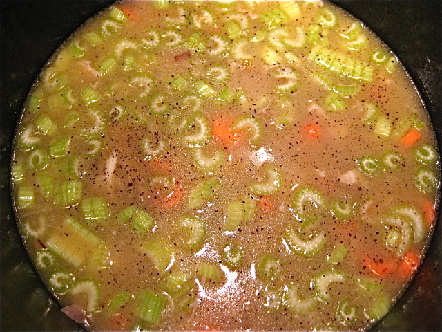 soup with additional broth