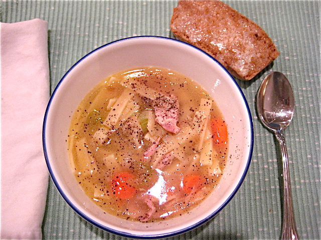 Chicken Noodle Soup and Homemade Soda Bread